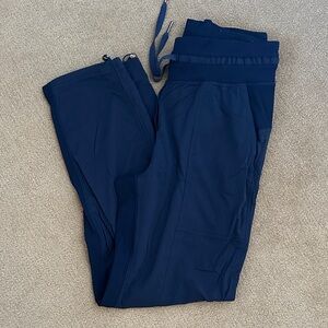 lululemon athletica Navy Ribbed Drawstring Joggers size 2